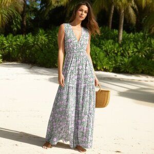 Hannah Artwear Chloe Floral Convertible Maxi Dress Size 0